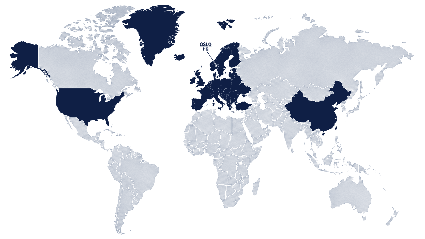 Map of countries where Luke & Co. has completed engagements